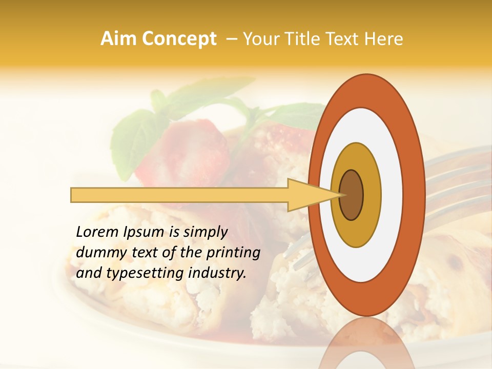 Cup Fruit Bun PowerPoint Template