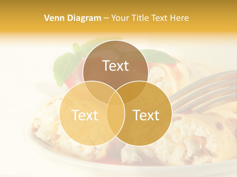 Cup Fruit Bun PowerPoint Template