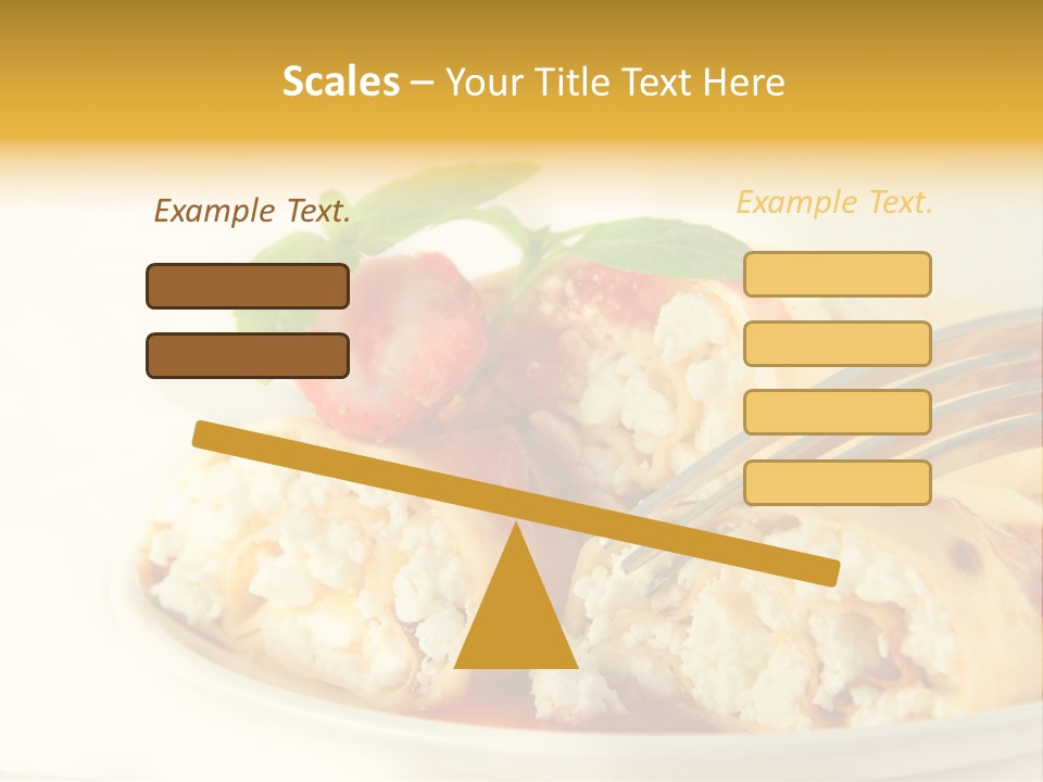 Cup Fruit Bun PowerPoint Template