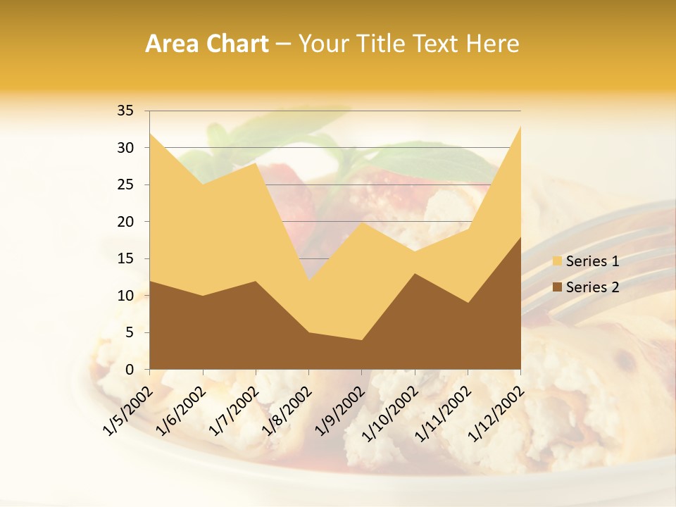 Cup Fruit Bun PowerPoint Template