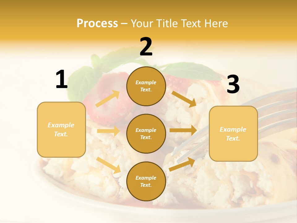 Cup Fruit Bun PowerPoint Template