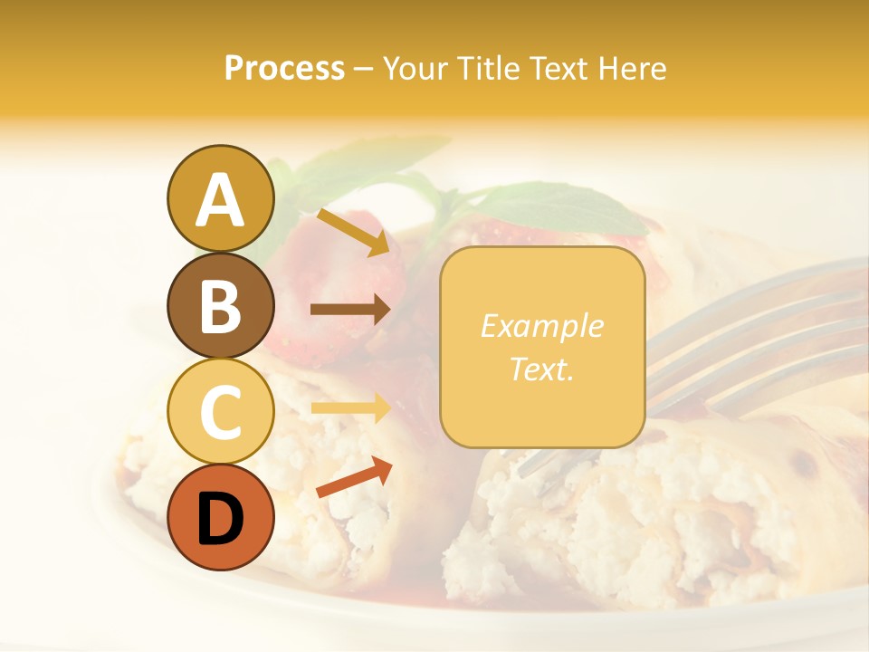 Cup Fruit Bun PowerPoint Template