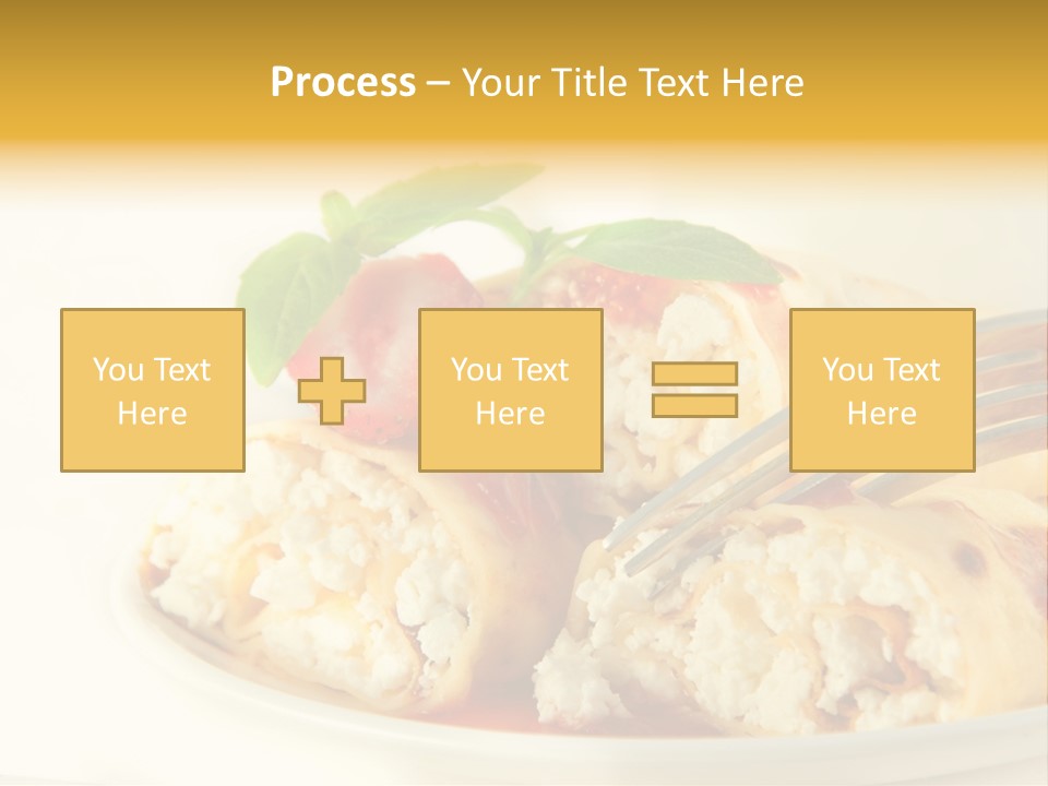 Cup Fruit Bun PowerPoint Template