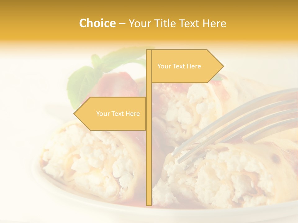 Cup Fruit Bun PowerPoint Template