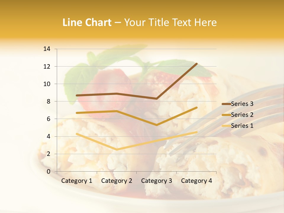 Cup Fruit Bun PowerPoint Template