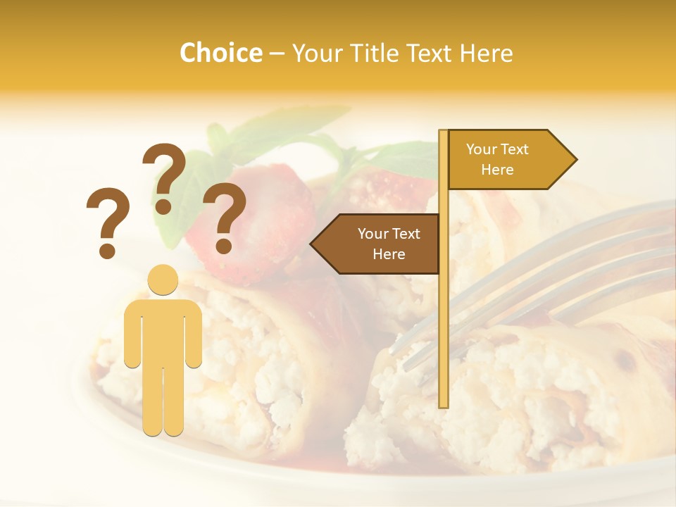 Cup Fruit Bun PowerPoint Template