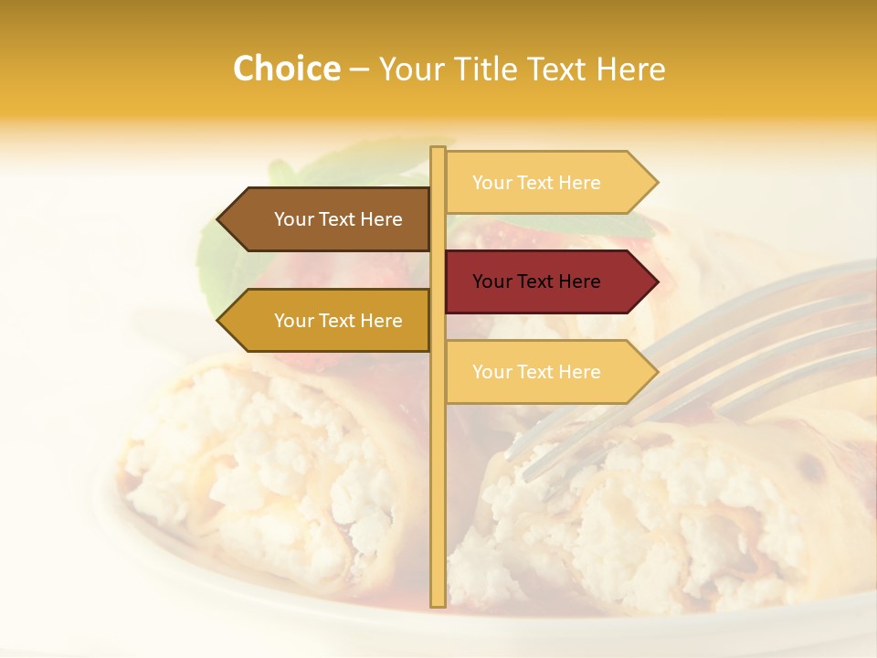 Cup Fruit Bun PowerPoint Template