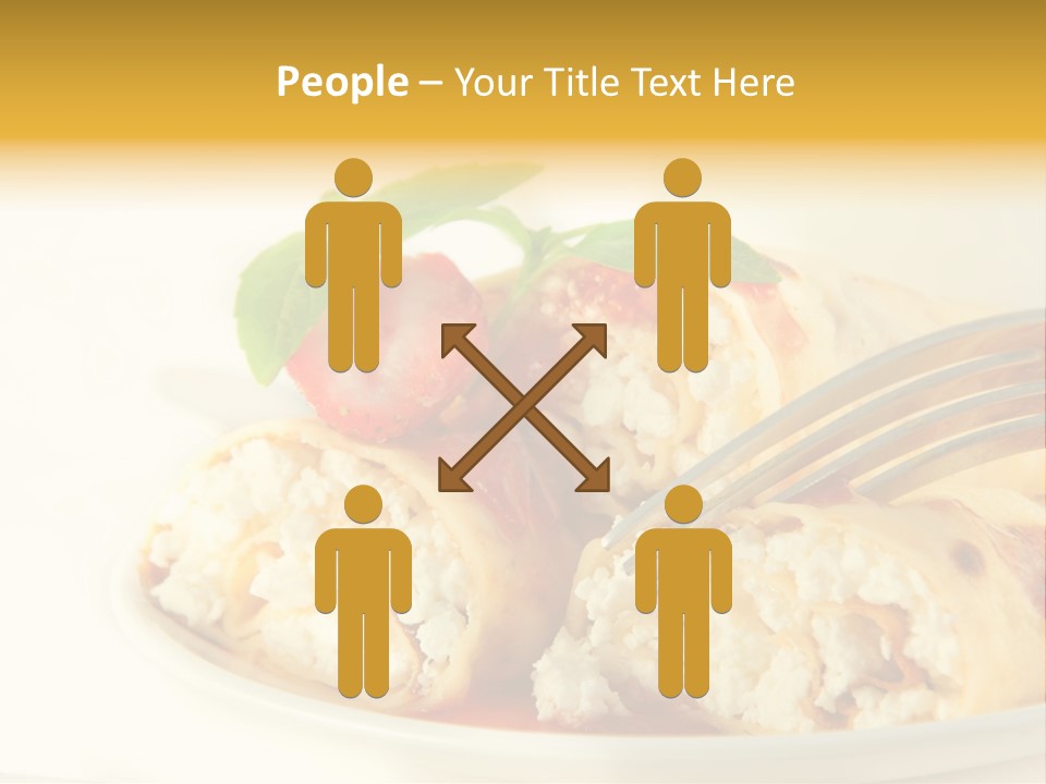 Cup Fruit Bun PowerPoint Template