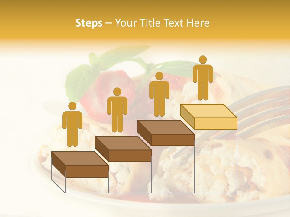 Cup Fruit Bun PowerPoint Template