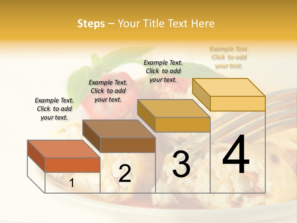 Cup Fruit Bun PowerPoint Template