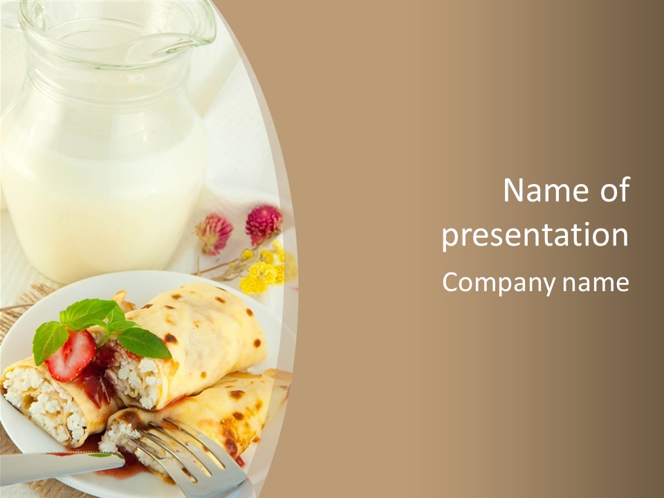 Meal Brunch Chocolate PowerPoint Template
