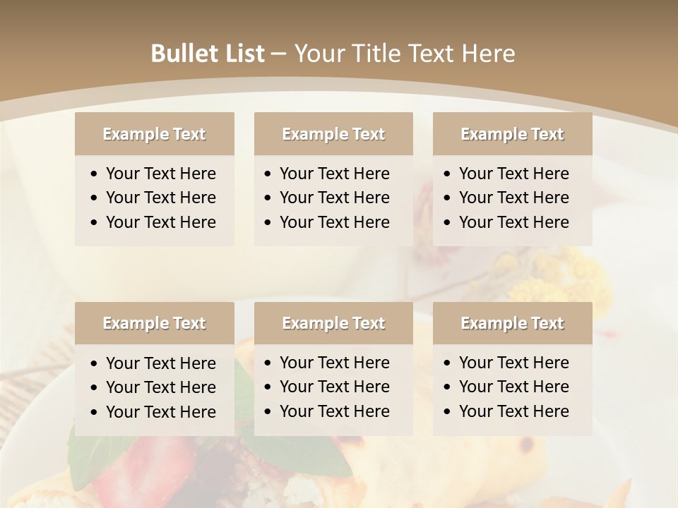 Meal Brunch Chocolate PowerPoint Template