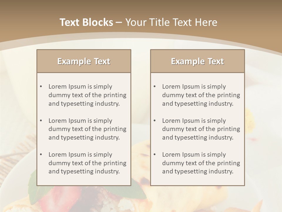 Meal Brunch Chocolate PowerPoint Template