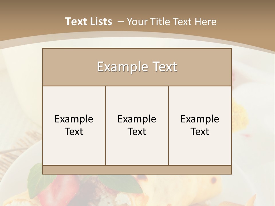 Meal Brunch Chocolate PowerPoint Template