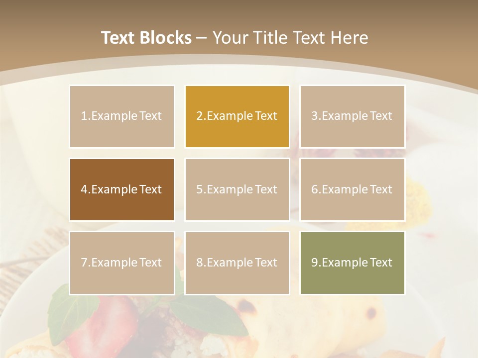 Meal Brunch Chocolate PowerPoint Template