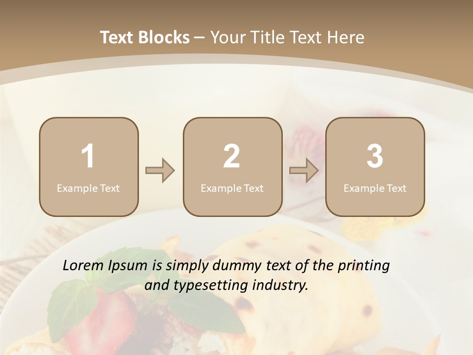 Meal Brunch Chocolate PowerPoint Template