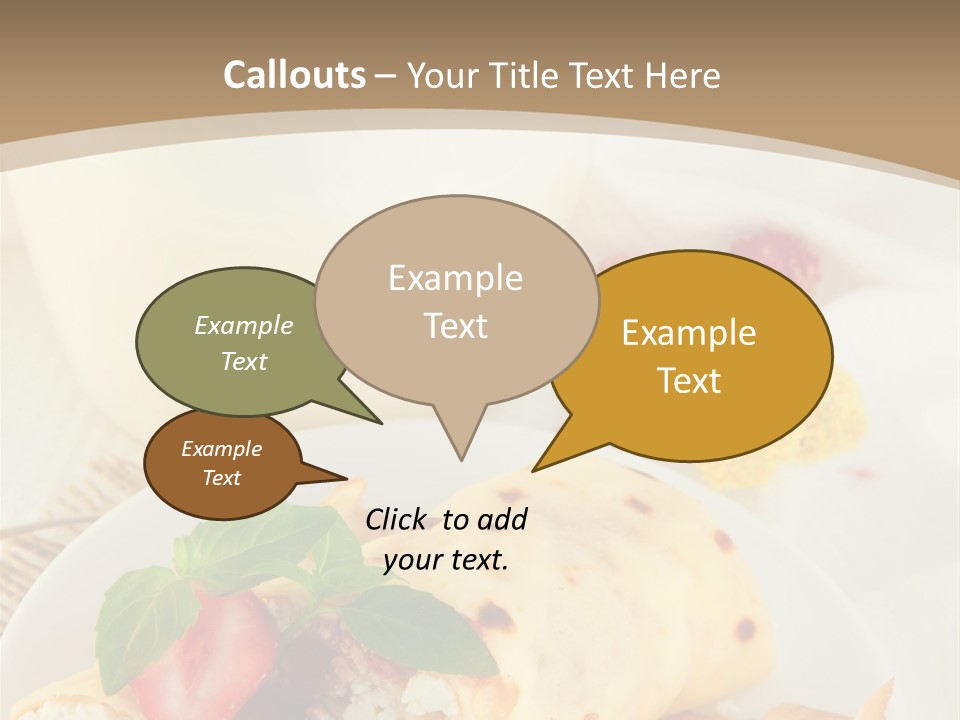 Meal Brunch Chocolate PowerPoint Template