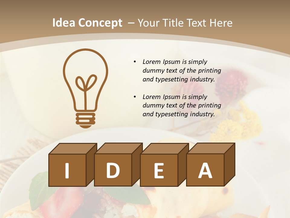 Meal Brunch Chocolate PowerPoint Template