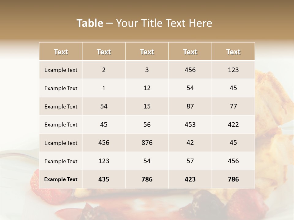 Product Dish Fresh PowerPoint Template
