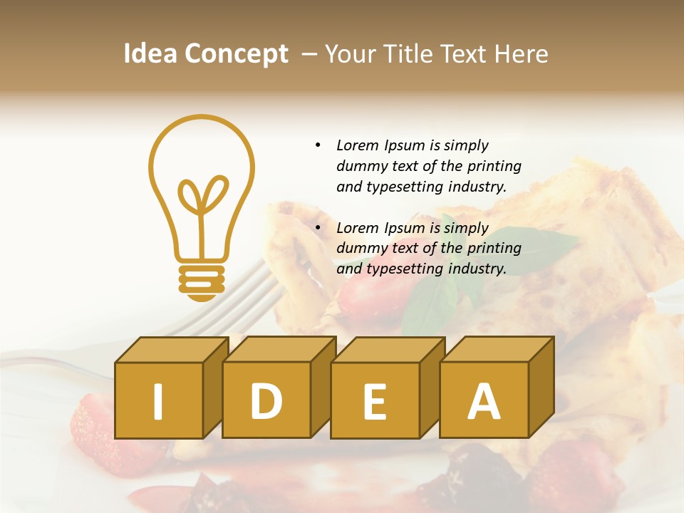 Product Dish Fresh PowerPoint Template