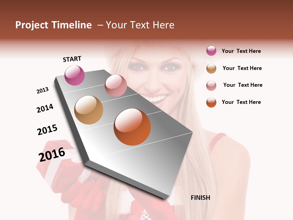 Year Box Open PowerPoint Template