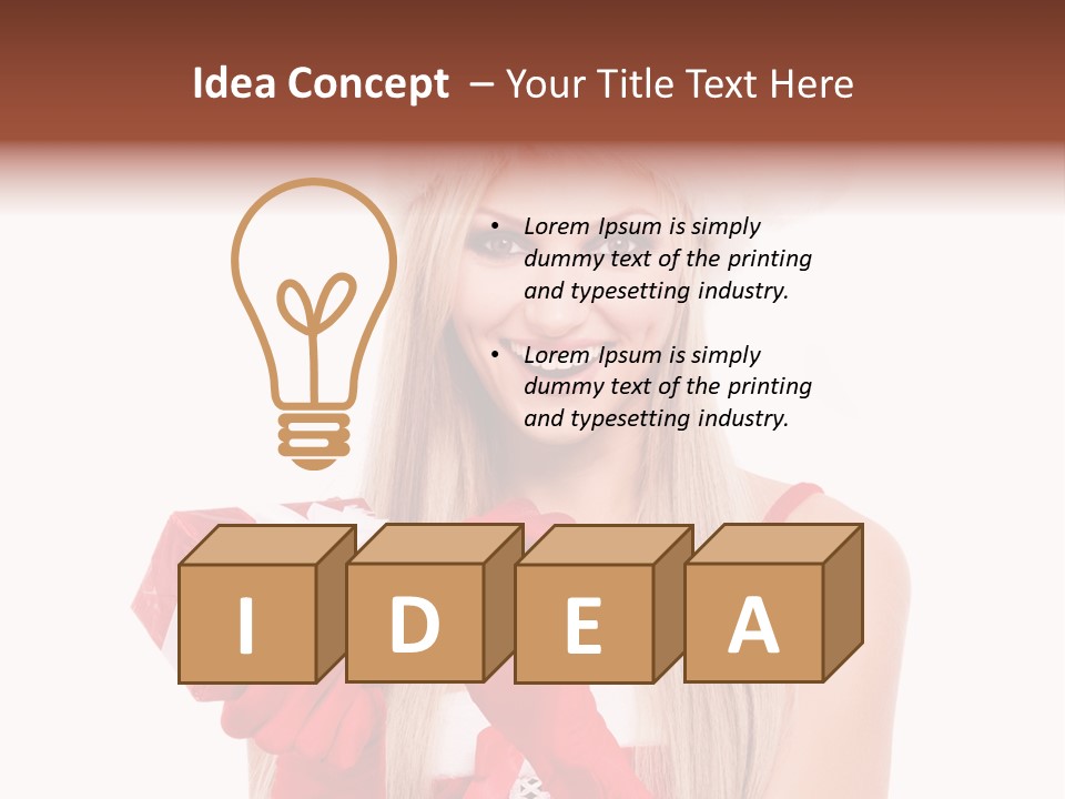 Year Box Open PowerPoint Template