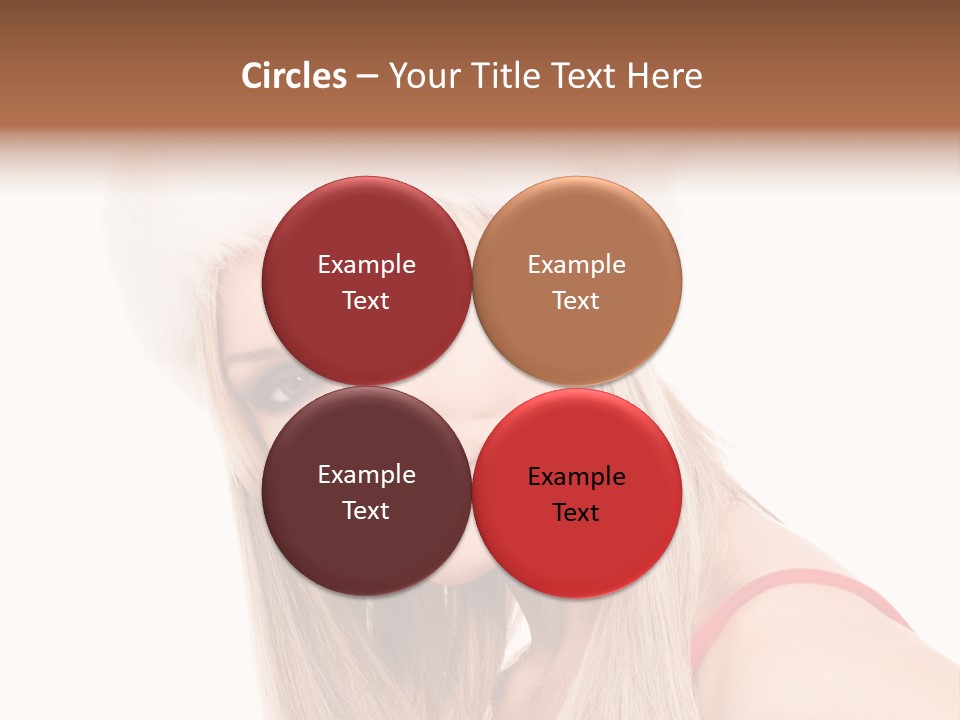 Celebration Caucasian Santa PowerPoint Template