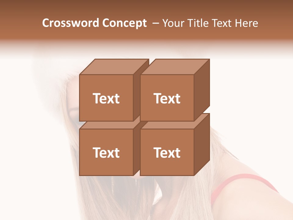 Celebration Caucasian Santa PowerPoint Template