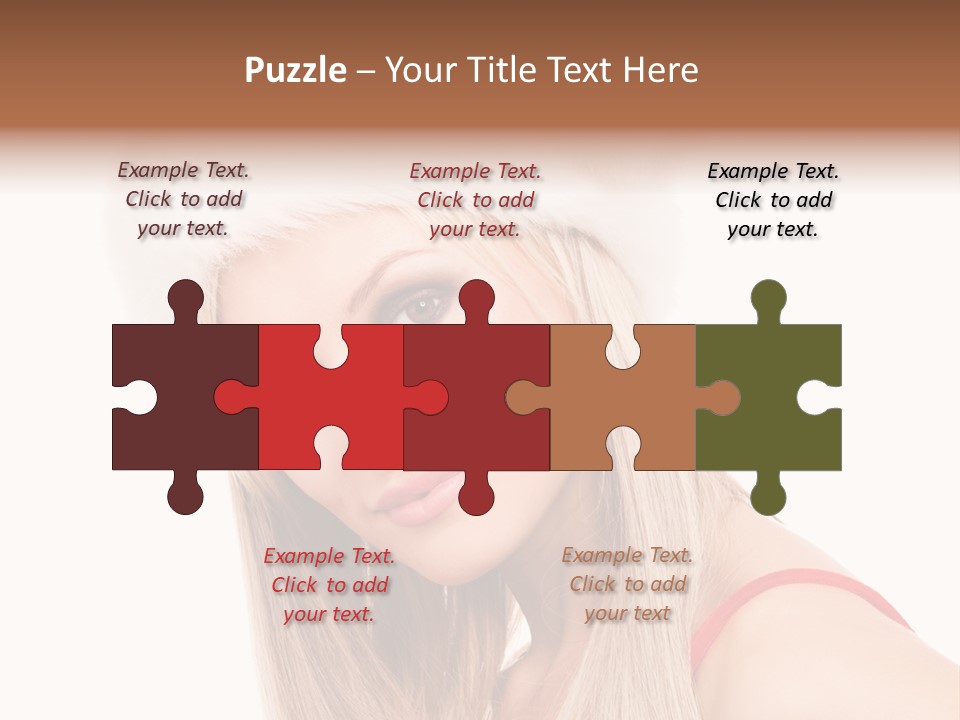 Celebration Caucasian Santa PowerPoint Template