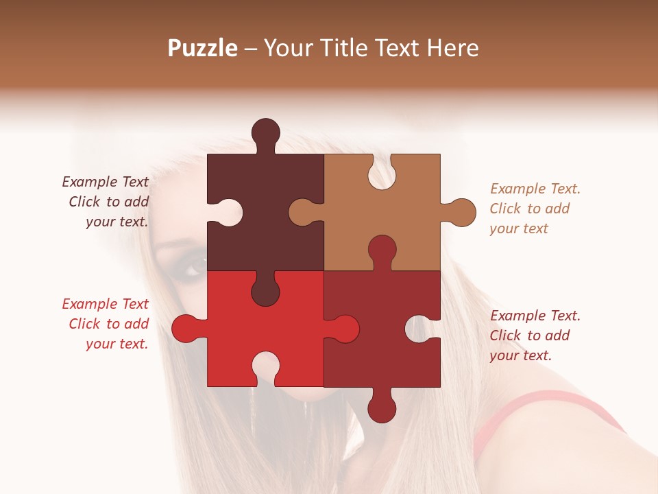 Celebration Caucasian Santa PowerPoint Template