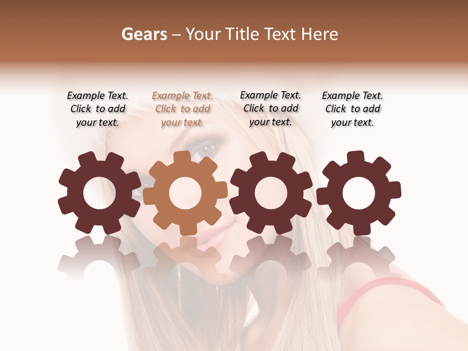 Celebration Caucasian Santa PowerPoint Template