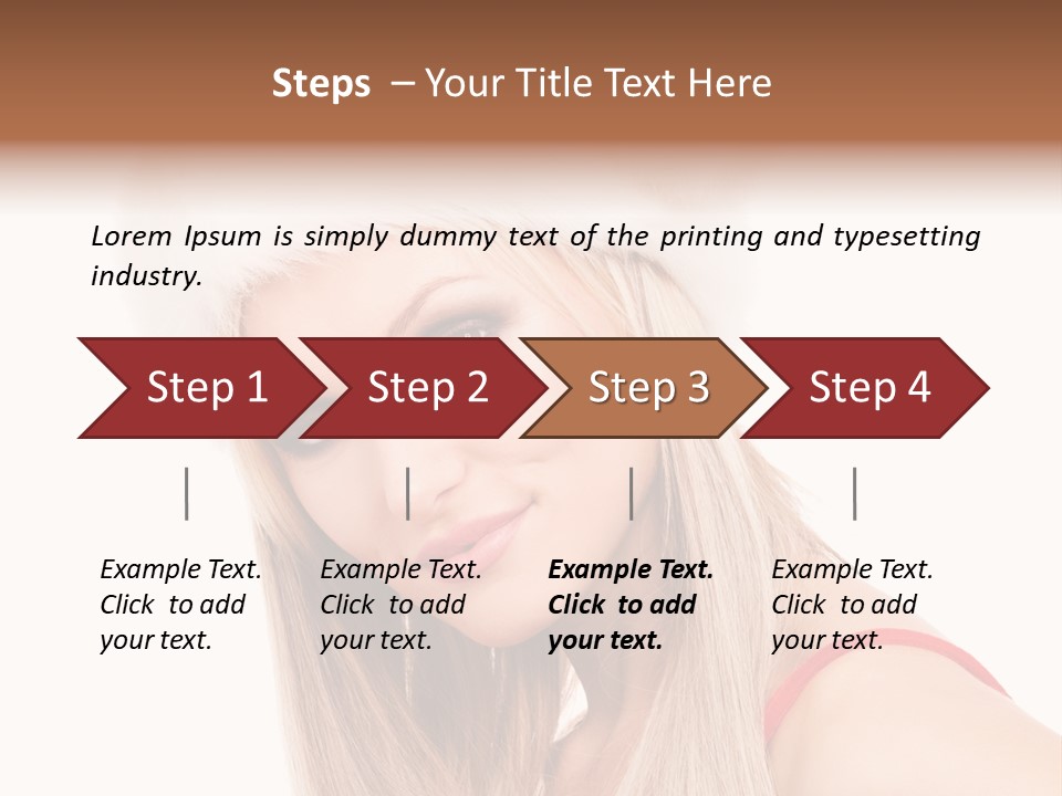 Celebration Caucasian Santa PowerPoint Template