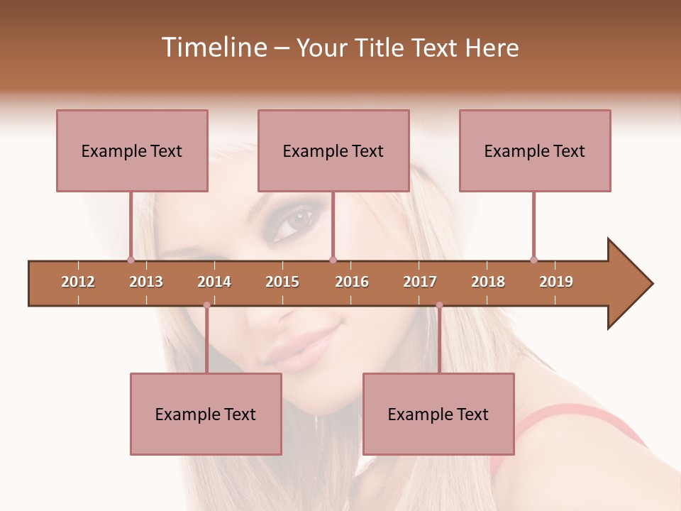 Celebration Caucasian Santa PowerPoint Template