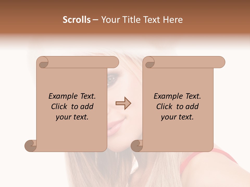 Celebration Caucasian Santa PowerPoint Template