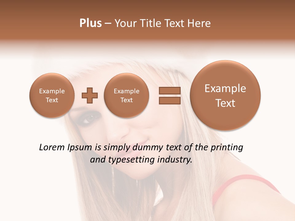 Celebration Caucasian Santa PowerPoint Template