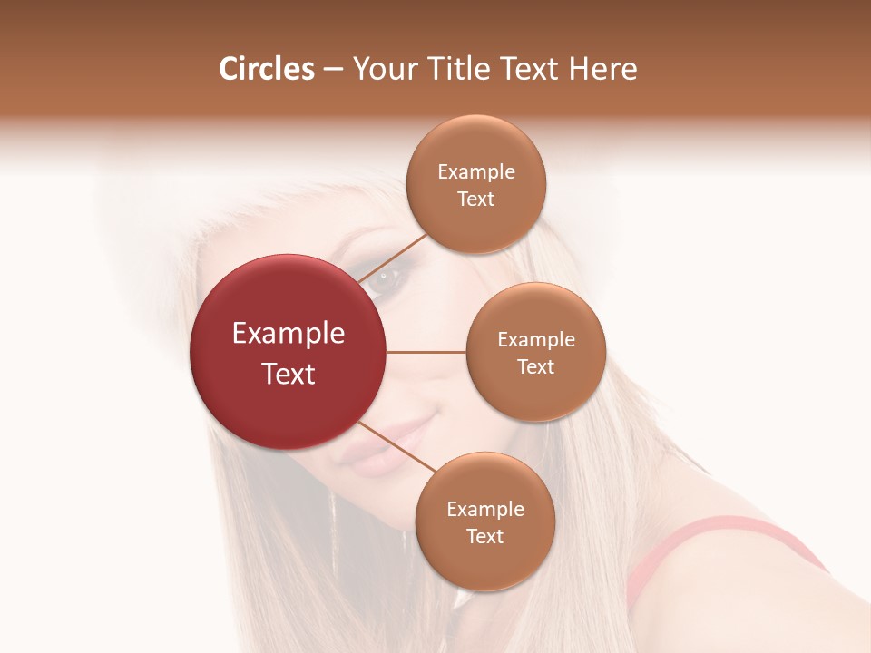 Celebration Caucasian Santa PowerPoint Template