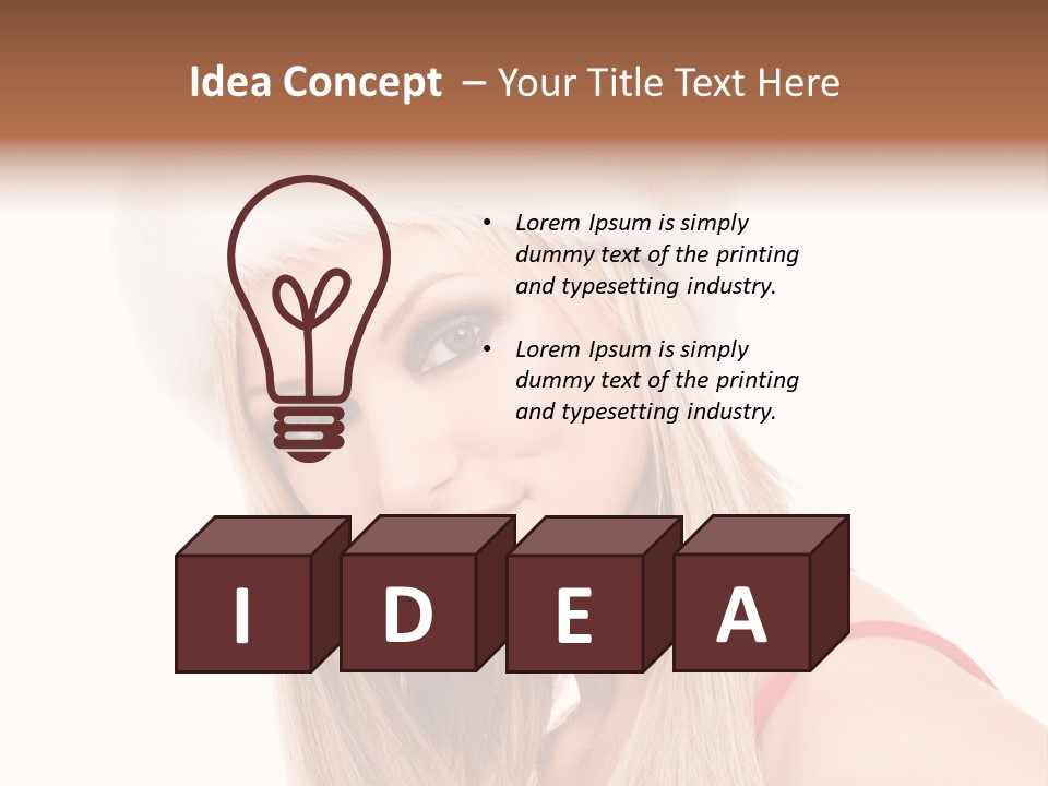 Celebration Caucasian Santa PowerPoint Template