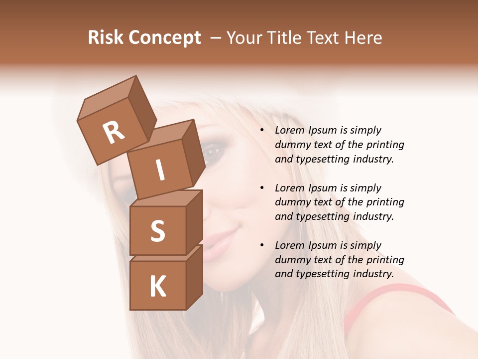 Celebration Caucasian Santa PowerPoint Template