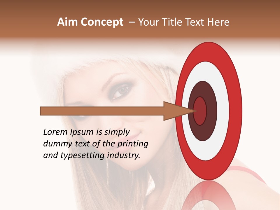 Celebration Caucasian Santa PowerPoint Template