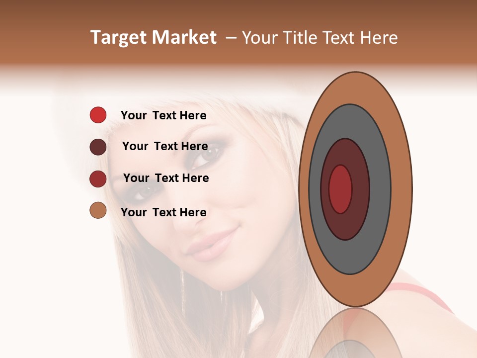 Celebration Caucasian Santa PowerPoint Template