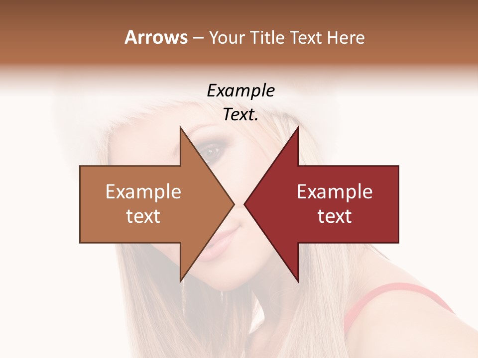 Celebration Caucasian Santa PowerPoint Template