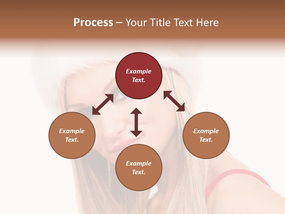 Celebration Caucasian Santa PowerPoint Template