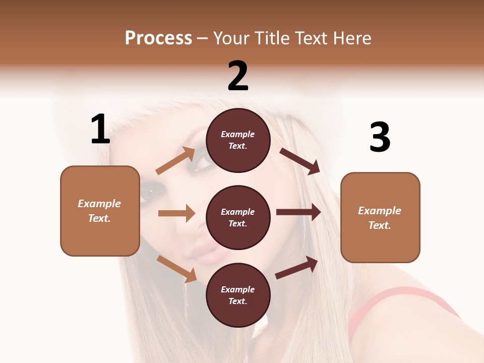 Celebration Caucasian Santa PowerPoint Template