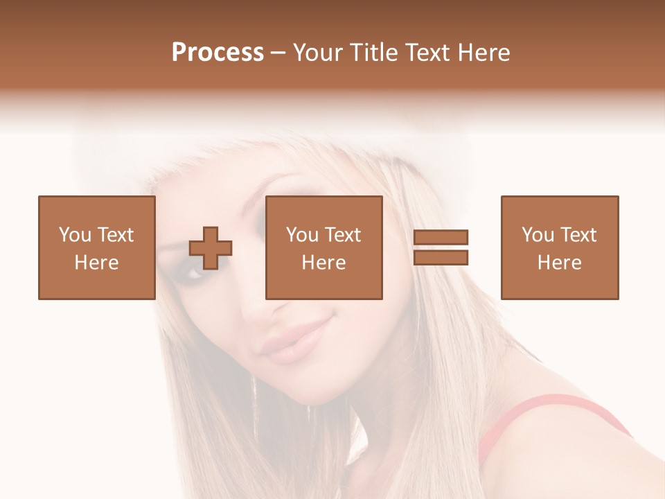 Celebration Caucasian Santa PowerPoint Template