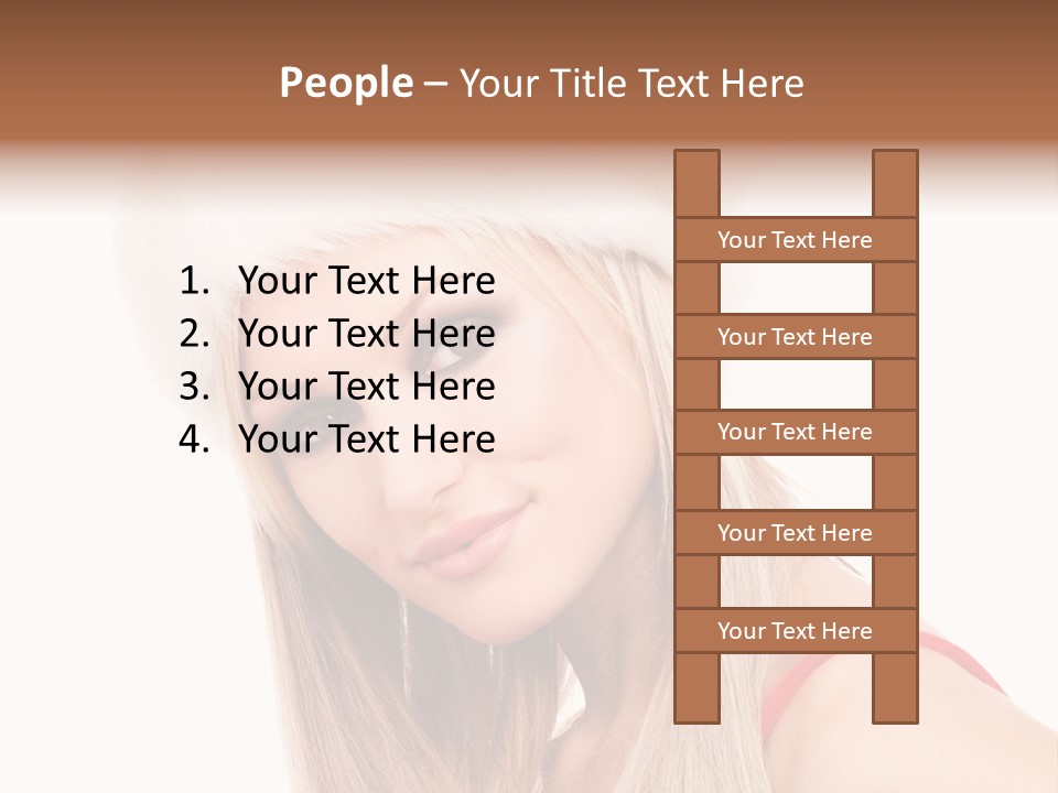 Celebration Caucasian Santa PowerPoint Template