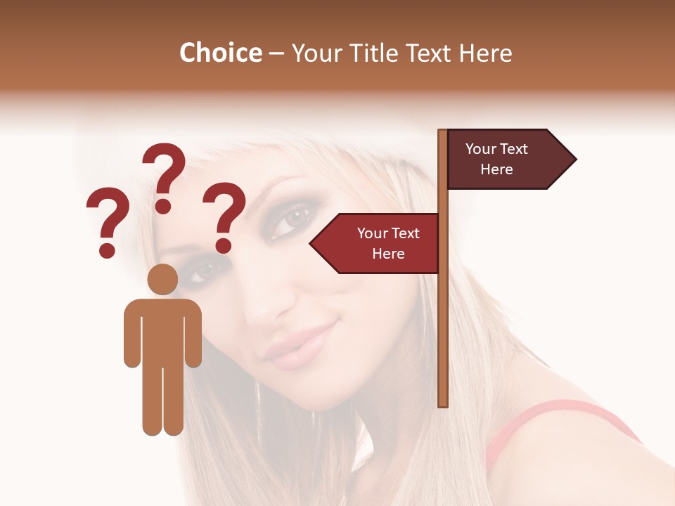 Celebration Caucasian Santa PowerPoint Template