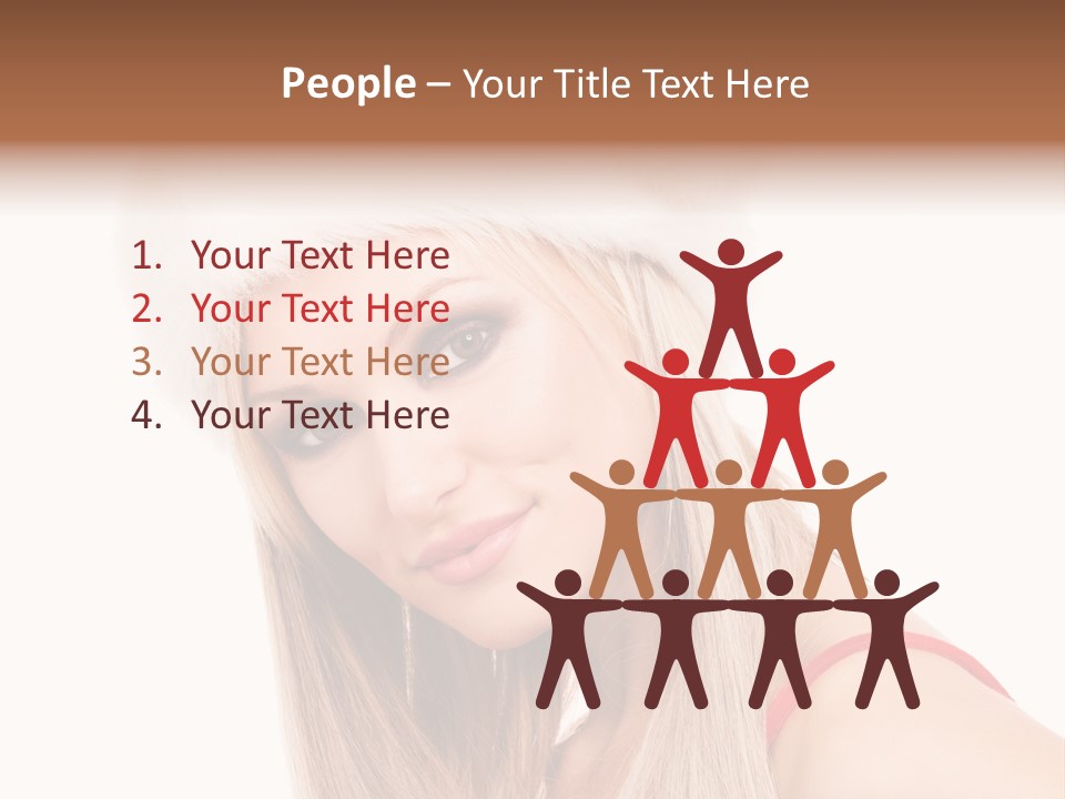 Celebration Caucasian Santa PowerPoint Template