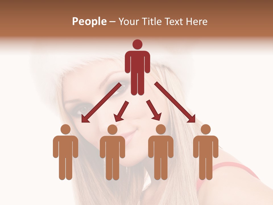 Celebration Caucasian Santa PowerPoint Template