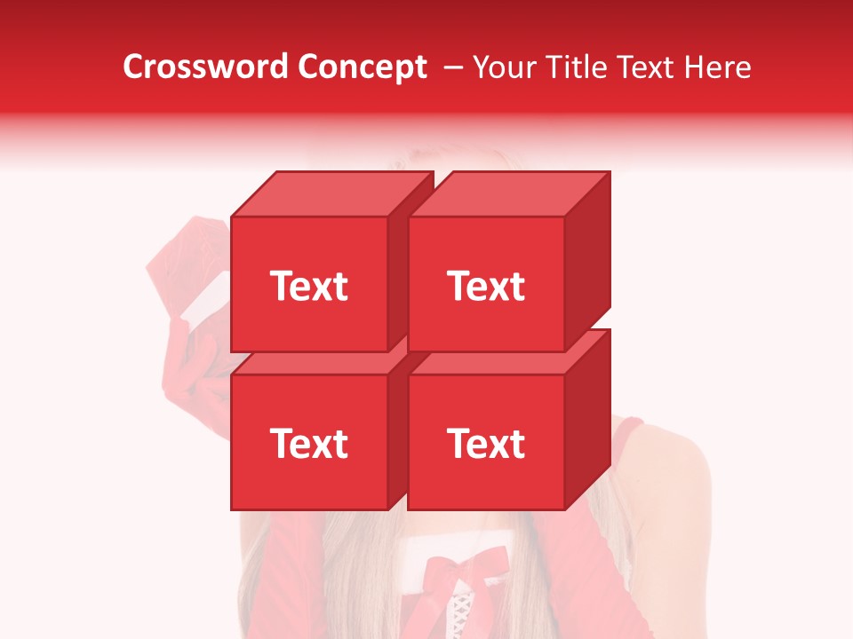 Happiness Excited White PowerPoint Template