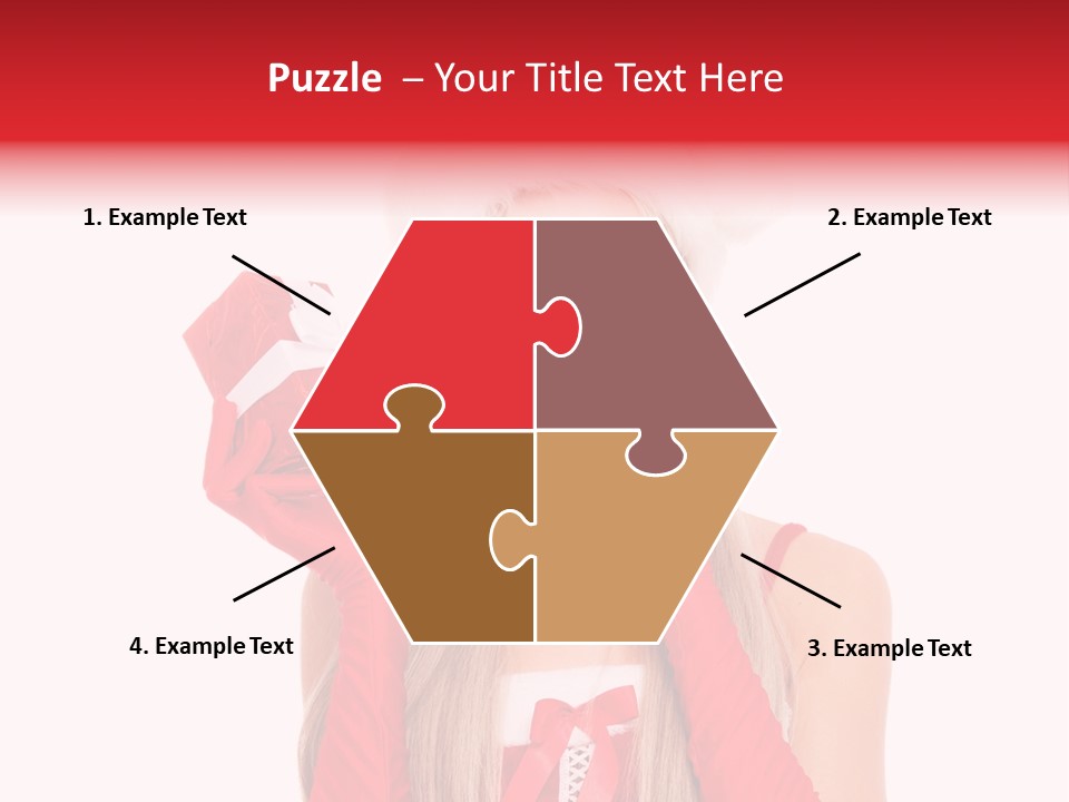 Happiness Excited White PowerPoint Template